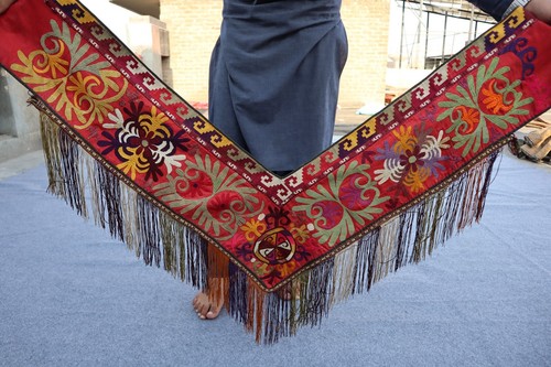 2X2 Afghan Old Traditional Silk Wall Hanging Decor ( Perda ) Thanksgiving - Picture 10 of 10