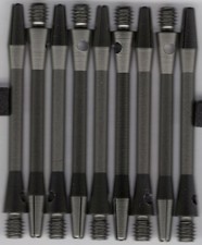 2in. 2ba Gunmetal Aluminum Dart Shafts: 3 per set