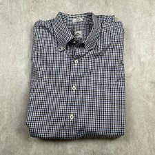 Peter Millar Dress Shirt Long Sleeve Button Down Black Purple Men  s Size L