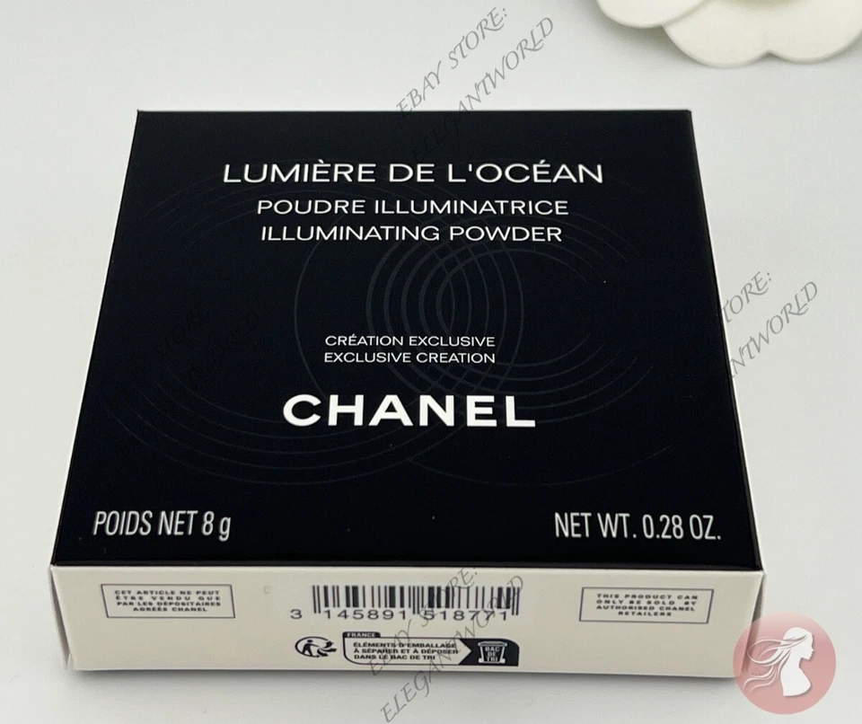 CHANEL Illuminating Powder LUMIÈRE DE L’OCÉAN Highlighter - Spring 2024 NEW - Image 3 of 4