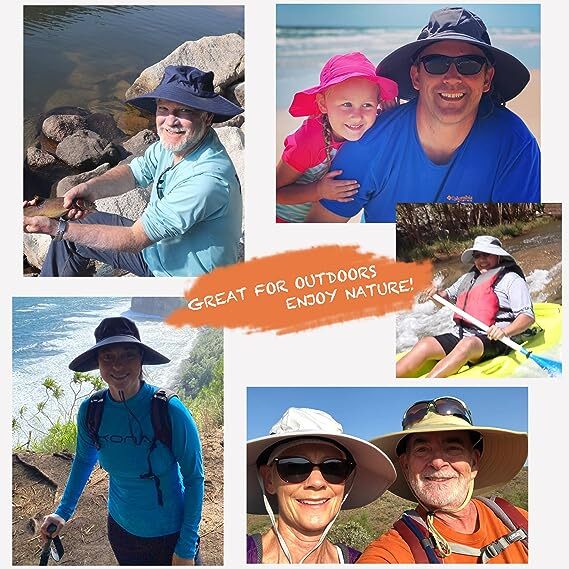 Wide Brim Tactical Bucket Hat Boonie Safari Sun Protection Outdoor Fishing Cap