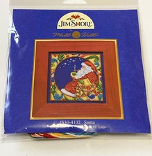 Brand New JIM SHORE Mill Hill Cross Stitch & Bead Kit SANTA, 5" x 5", JS30-4102