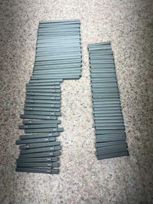 Lot Of 89 New LEGO Dark Bluish Gray Technic Axles With Stops