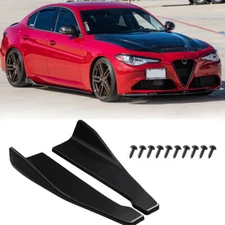 Glossy Black Car Side Skirt Panel Lip / Rear Lip For Alfa Romeo Giulia Standard