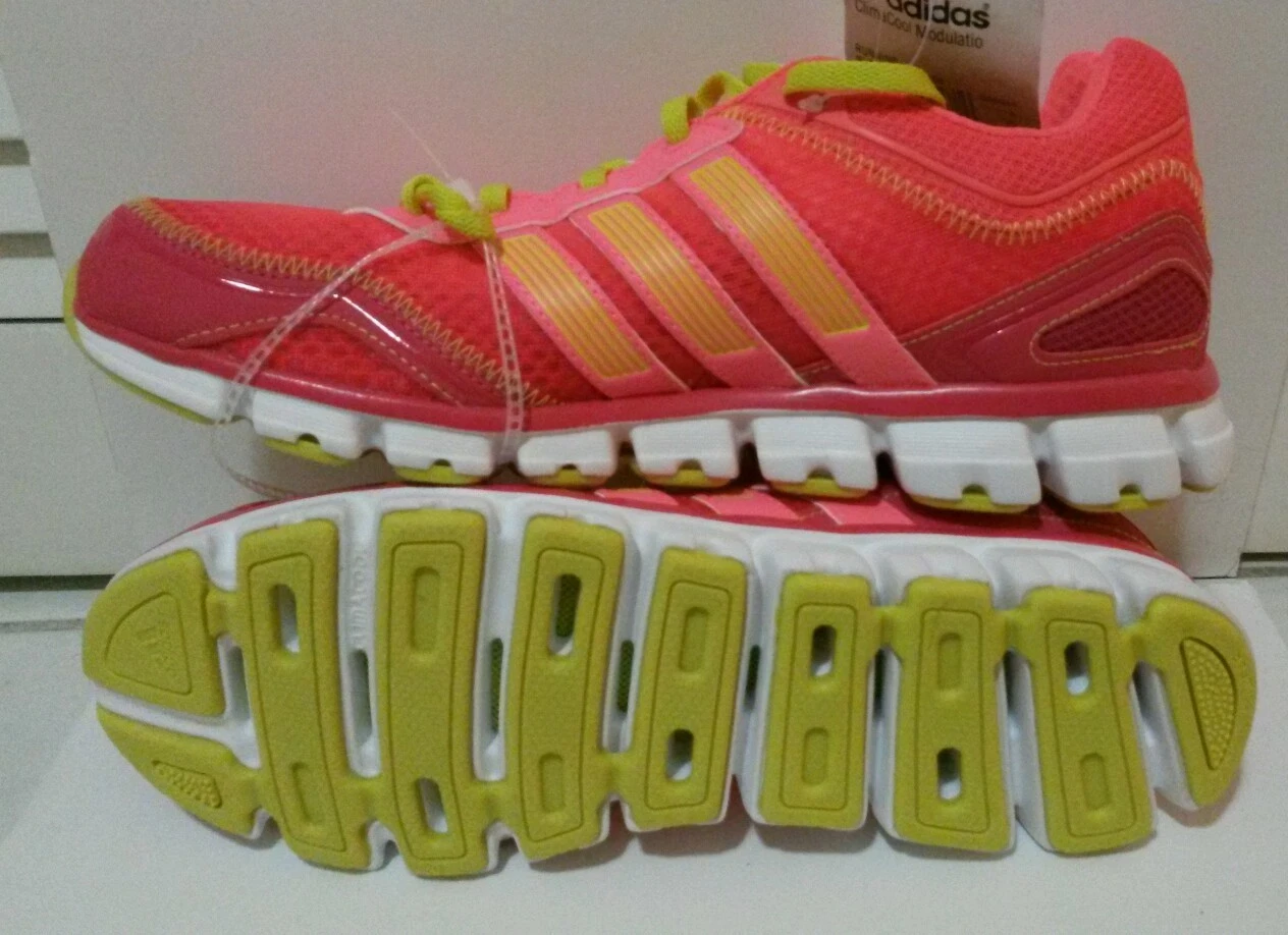 Adidas ClimaCool CC Modulation scarpa sneaker da corsa donna rosa verde 9 5
