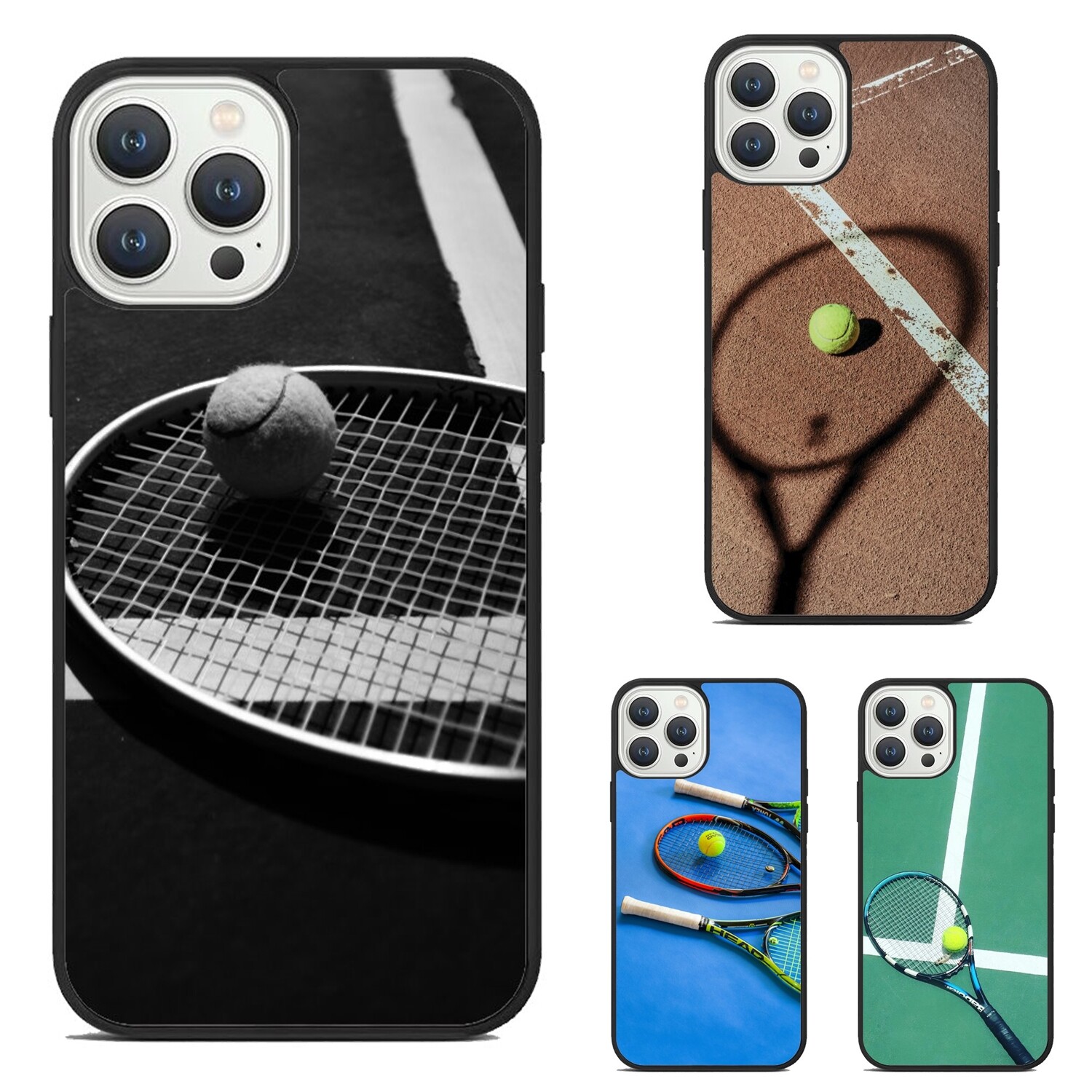 Tennis Racquet Tennis Ball TPU Phone Cover For Samsung Galaxy Apple