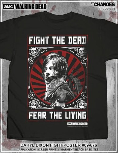 The Walking Dead AMC TV Show Graphic T-Shirt - Grimes Dixon Walker