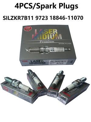 4Pcs NGK Laser Iridium Spark Plugs Fit Hyundai Elantra Santa KIA SILZKR7B11 9723