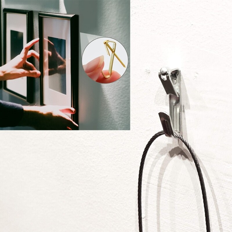 100PCS Photo Frame Hook Picture Hangings Solution Picture Frame