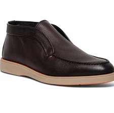 Santoni Men's Italy Boneless Sleep On Brown Leather Shoes Boot Size EU 10  US 11