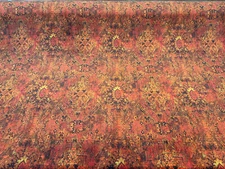 Magic Carpet Fabric Rust Velvet Upholstery Drapery Fabric By The Yard
