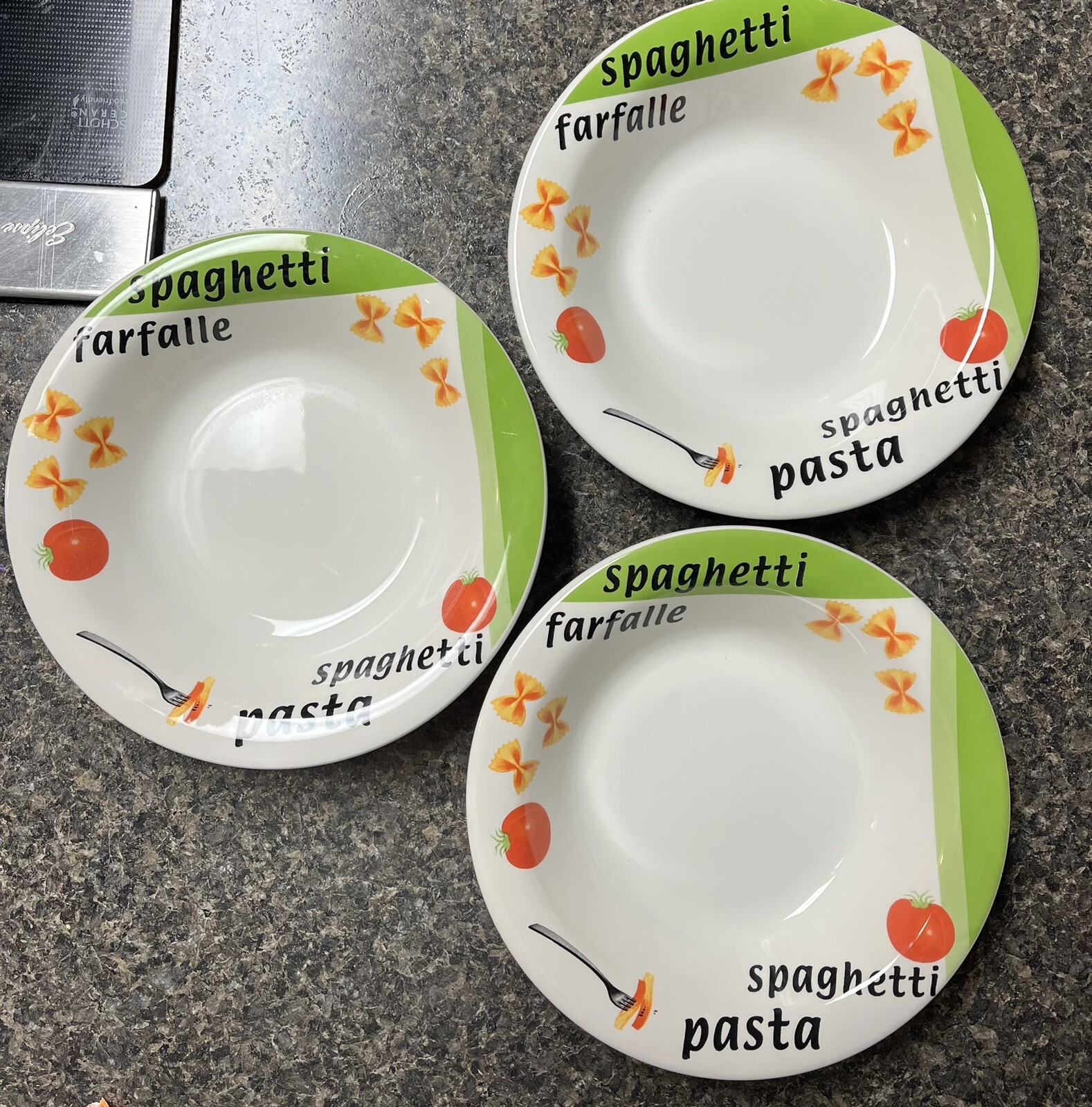 Set of 3 Quadrifoglio Italian Spaghetti Pasta Bowl Made In Italy eBay