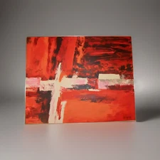 Lee Reynolds Vintage Abstract Mid Century Modern Framed Painting