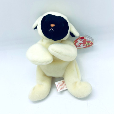 Rare Retired Ty 1995 Beanie Baby 4019 CHOPS Lamb, Mint Original, PVC 4th/3th Tag