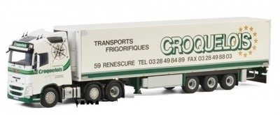 WSI, VOLVO FH GL 6x2 mit halbkühlschrank CROQUELOIS, 1/50, WSI01-2686