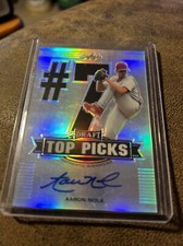 2014 Leaf Draft Top Picks Aaron Nola Autographed RC