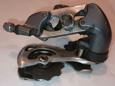 Dérailleur Arrière Vintage Shimano 600 RD-6400, Cage Courte, Gris, Fabrication Japon