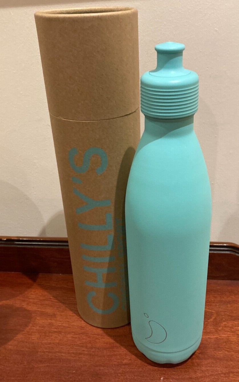 CHILLY'S  INSULTED  SPORTS BOTTLE   750ML PASTEL GREEN