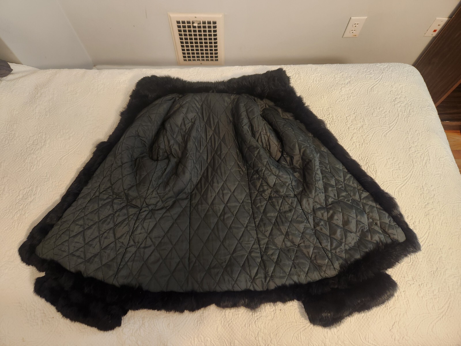 Vintage Genuine Rabbit Fur Coat