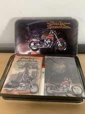 Vintage Harley Davidson Playing Cards 1999 (2) Decks  Sealed Collectors Tin