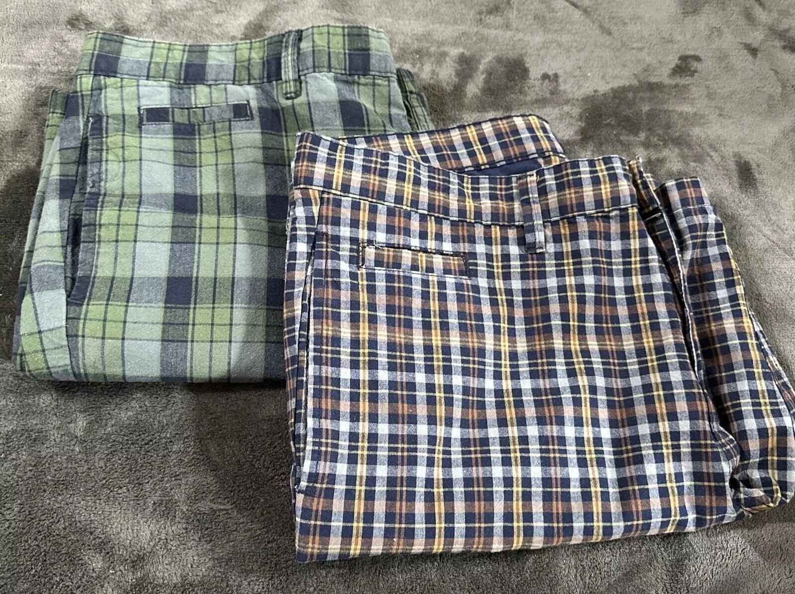 (2) Copper & Oak Shorts Men's Size 34 Plaid