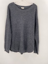 Fat Face Knit Sweater Buttons On Sides Blue Size 10 Easy Wear United Kingdom