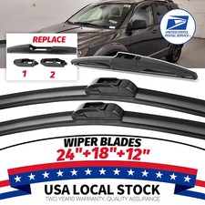 All Season Wiper Blades 241812 Windshield Front Rightleftrear - Set Of 3