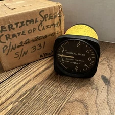 Rare Nos Garwin Beechcraft Vertical Speed Indicator P/N: 22-200 Dated 62