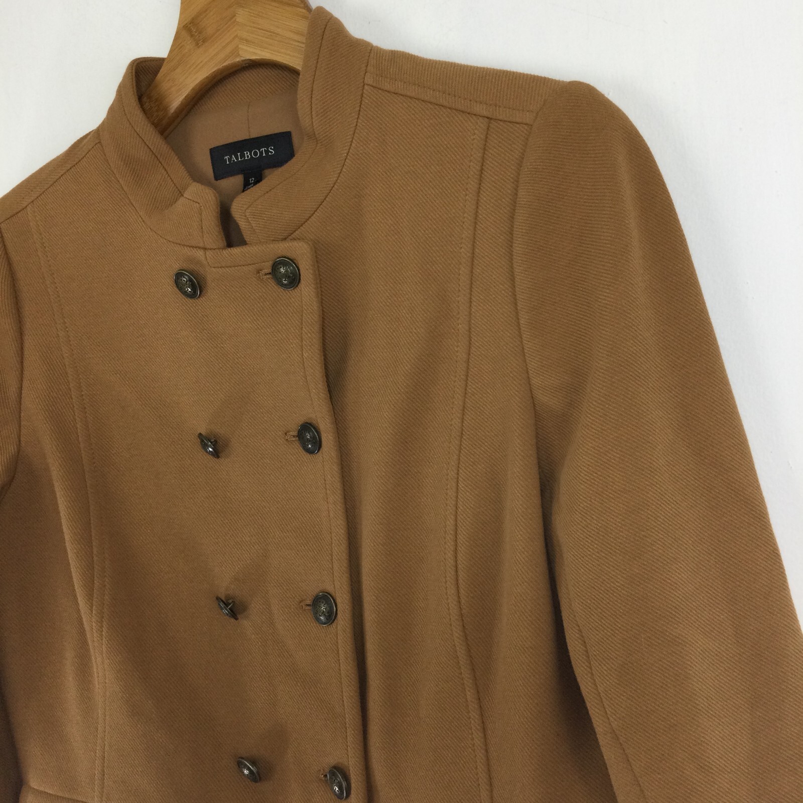 Talbots Womens Double Breasted Button Pocket Pea … - image 3