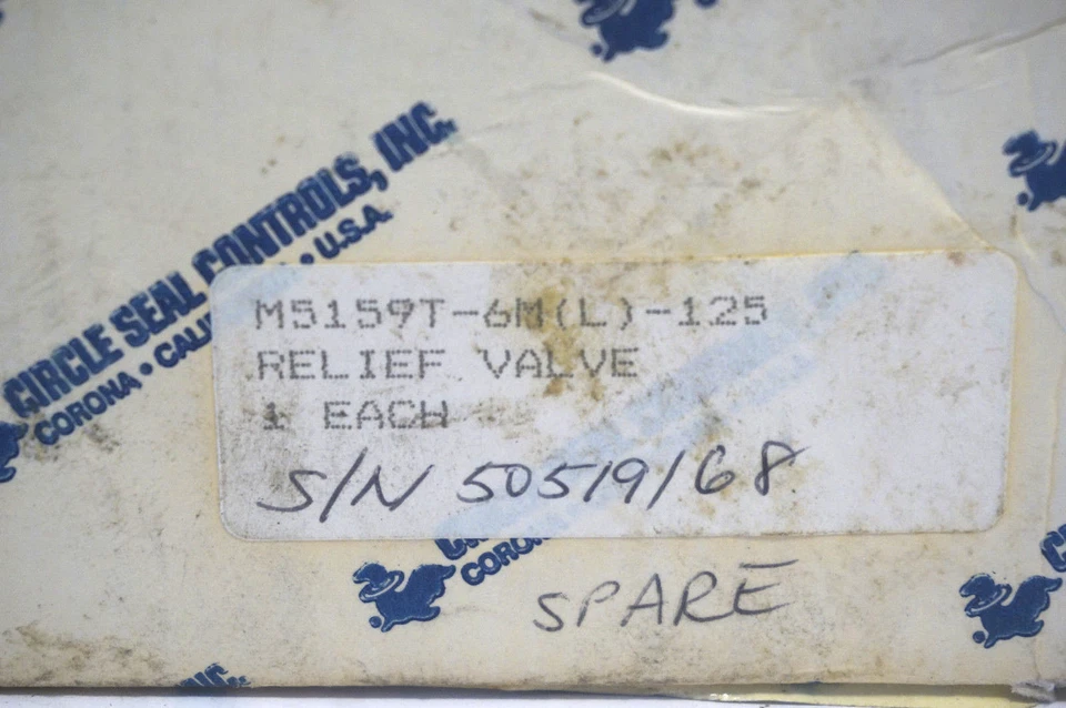 NEW CIRCLE SEAL CONTROLS M5159T-6M(L)-125 RELIEF VALVE M5159T6ML125 - Image 3 of 3