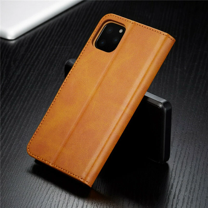 Magnetic Leather Case For iPhone 17 16 15 14 13 12 Pro Max 16E Wallet Flip Cover - Image 4 of 4