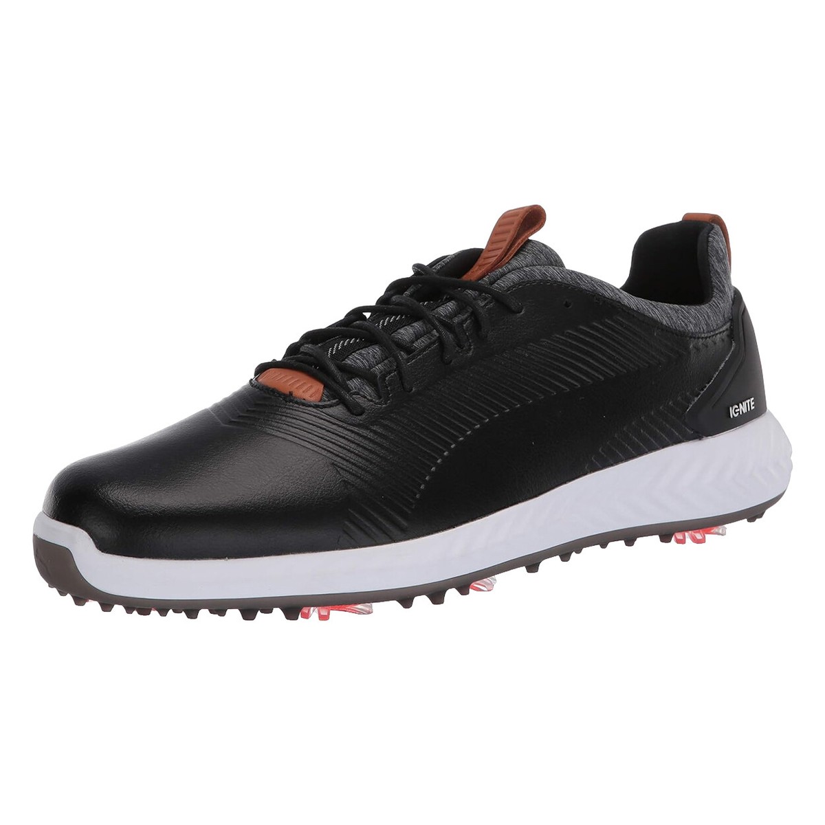 PUMA GOLF Men's Ignite Pwradapt Waterproof Leather Golf Shoe