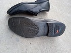Black Leather Men's Size 7.5 Slip On Dress Shoes — photo 8