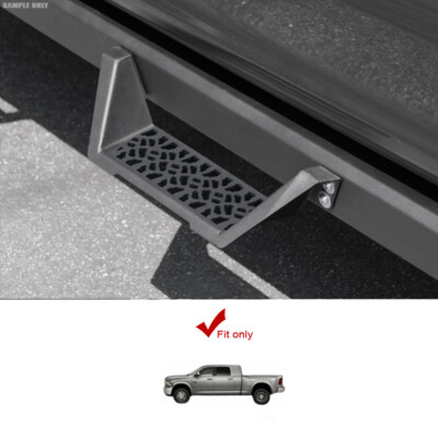 Fits 10-18 Dodge Ram 2500/3500 Mega Matte Black Modular Drop Step Side Nerf Bars