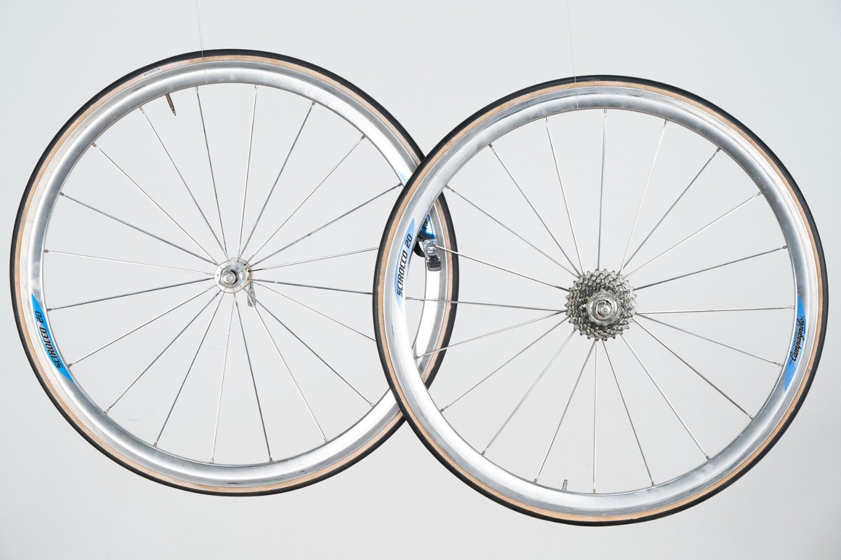 CAMPAGNOLO SCIROCCO 700C 8s SPEED WHEELSET CLINCHER VINTAGE CAMPAGNOLO SCIROCCO 700C 8s SPEED WHEELSET CLINCHER VINTAGE