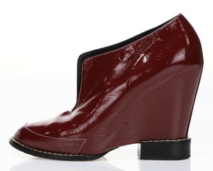 womens red patent leather boots