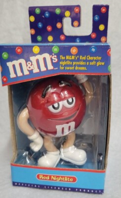 M & M's Red Candy Character LED Nightlight M&M's Night Light Nite
