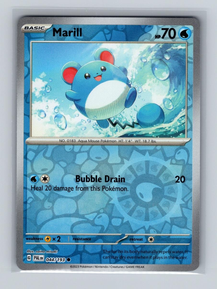 Reverse Holofoil - Marill - 044/193 - Paldea Evolved - NM
