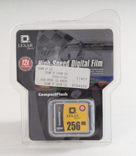 Lexar 256MB CompactFlash Compact Flash Memory Card - NEW FACTORY SEALED - USA