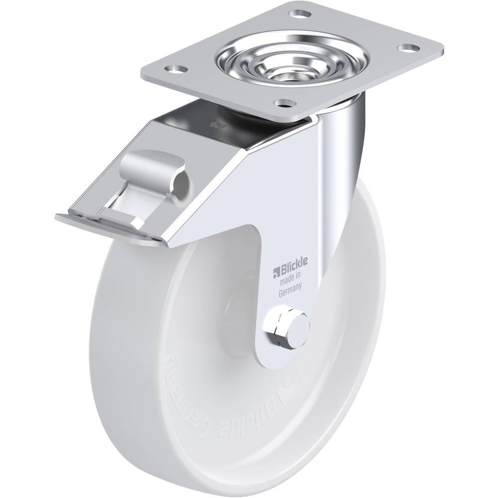 Roulette auto-bloquante industrielle Ø 200 mm anti-dérive pour manutention
