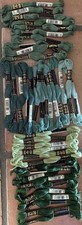 DMC Floss Lot Of 40 Greens 320, 3816, 3817, 501, 3348, 3345 Embroidery New - F