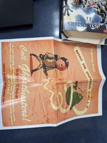 New Ghostbusters II NES Nintendo Entertainment System Manual, Poster & Case ONLY
