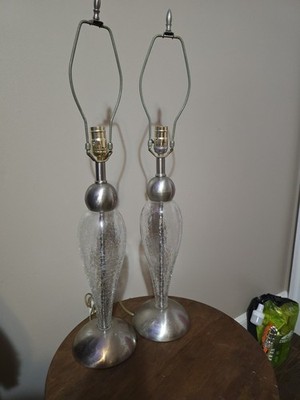 Shattered Glas Lamp Pair of Two