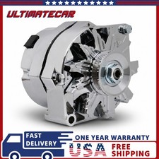 Alternator For 110amp Chrome 1 Wire Self Exciting Street Rod Gm 305 350 Bbc Sbc Alternator For 110amp Chrome 1 Wire Self Exciting Street Rod Gm 305 350 Bbc Sbc