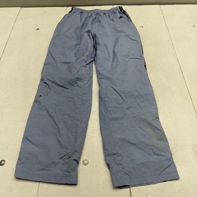 Vintage Adidas Pants Girls 16 Blue Track Pants Elastic Waist 3 Stripe Lined