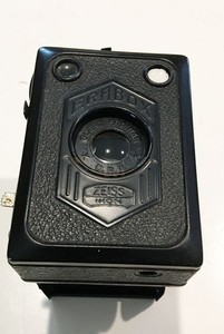 ERABOX ZEISS IKON CAMERA 120 FILM GERMAN MFD. GOERZ FRONTAR D.R.P. LENS ANTIQUE