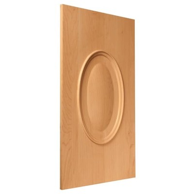 OSBORNE WOOD PRODUCTS 73003HM 28 x 16 x 5/8 Eclipse Oval Cabinetry Panel in