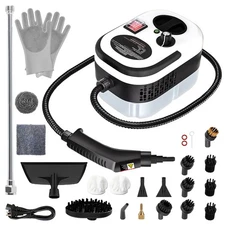 2500W Handheld Steam Cleaner with 20 Attachments for Grout, Tile & Upholstery