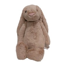 Authentic Jellycat Large Beige  Bashful Bunny Original Plush Toy  14" Tall ~NWT