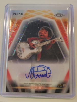 2026 Disney Neon - Black Sparkle Etch - Coco Miguel Auto - Anthony Gonzalez #/10